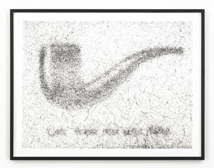 Maximilian Prüfer Le Trahison des Images, 2019 Fly-Behavior Hadern-Paper 65.6 x 86.3 cm 25 7/8 x 34 in