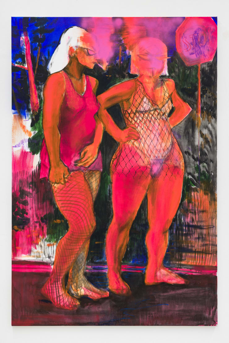 Noemi S. Conan Sentinels, 2021 Acrylic and spray paint on canvas 180 x 120 cm 70 7/8 x 47 1/4 in