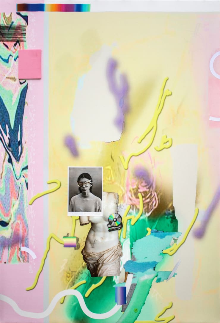 Nana Mandl don't be so fucking nostalgic babe, 2016 Mixed Media on Canvas 190 x 130 cm 74 3/4 x 51 1/8 in