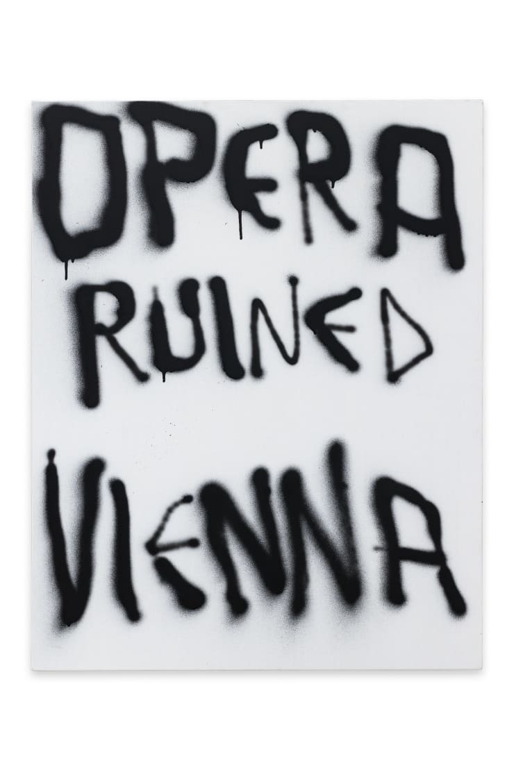 Richie Culver Opera ruined Vienna, 2023 Oil and lacquer on canvas 100 x 80 cm 39 3/8 x 31 1/2 in