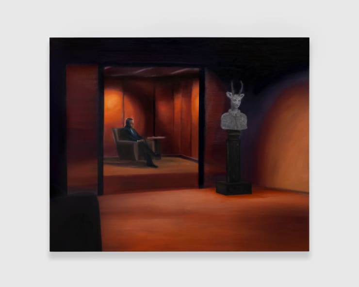 Marc Henry Entertaining The Idea, 2024 oil on linen 140 x 170 cm. 55 1/8 x 66 7/8 in.
