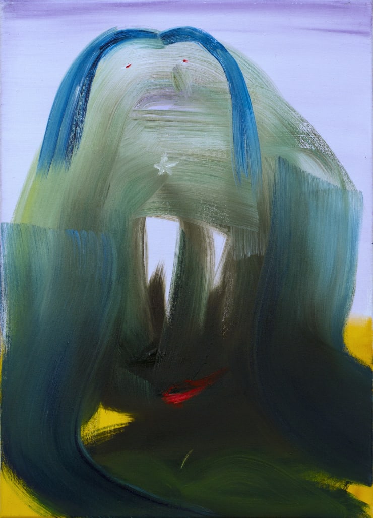 Aneta Kajzer Hatless Cowboy , 2021 Oil on canvas 70 x 50 cm 27 1/2 x 19 3/4 in