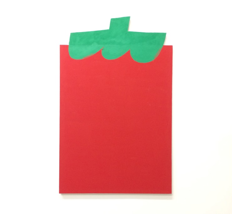 James English Leary Entrance Painting (Tomato), 2016 Acrylic on shaped canvas 91.4 x 137.2 cm 36 x 54 in