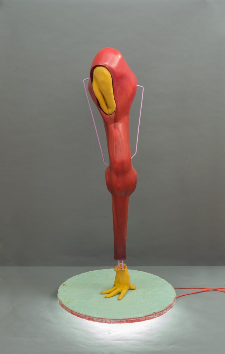 Malte Bruns Moneypenny, 2018 Epoxy resin, platinum silicone, polyester, steel, polyethyle 133.5 x 25 x 37.5 cm 52 1/2 x 9 7/8 x 14 3/4 in