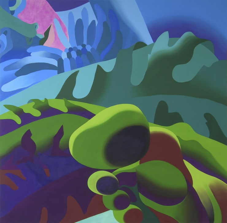 Leigh Ruple Flower Bed, 2014 Oil on Canvas 184 x 184 cm 72 1/2 x 72 1/2 in