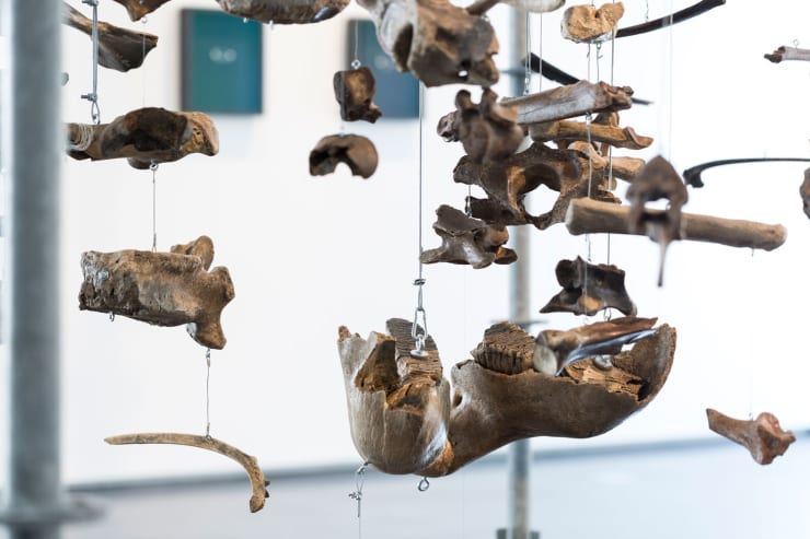 Maximilian Prüfer Installation View "VIEH" at Villa Rot, 2018