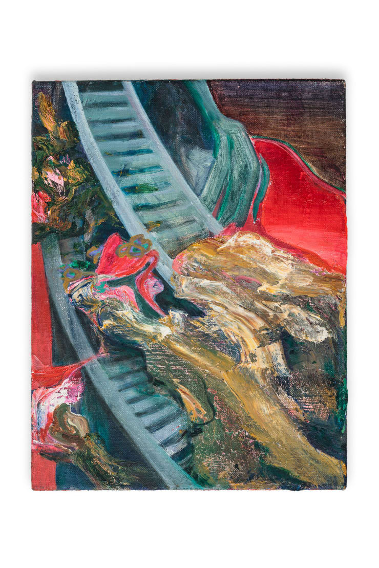 Clément Bedel Echoes of impermanence 2/6, 2025 oil on canvas 30 x 23 cm 11 3/4 x 9 in