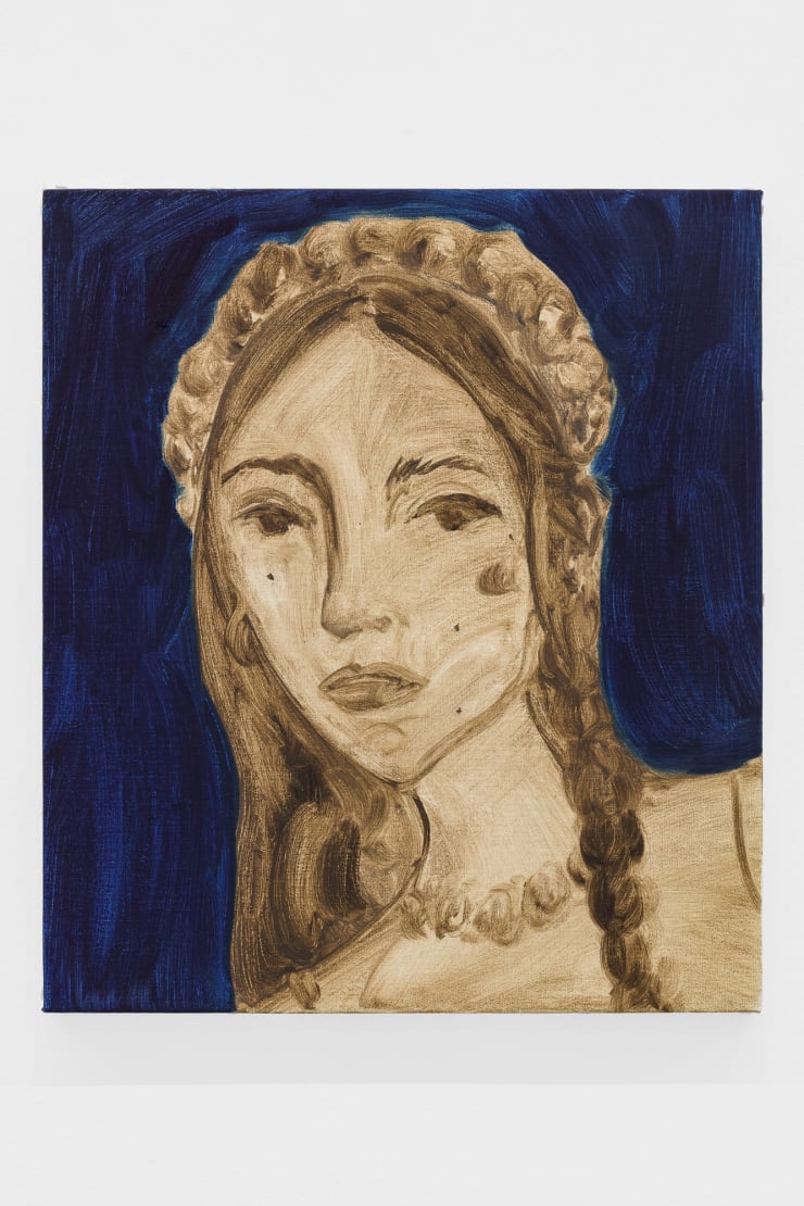 Faye Wei Wei The flowers grew taller towards the sky in an effort to kiss the heavens, 2021 Oil on canvas 41 x 35 cm 16 1/8 x 13 3/4 in