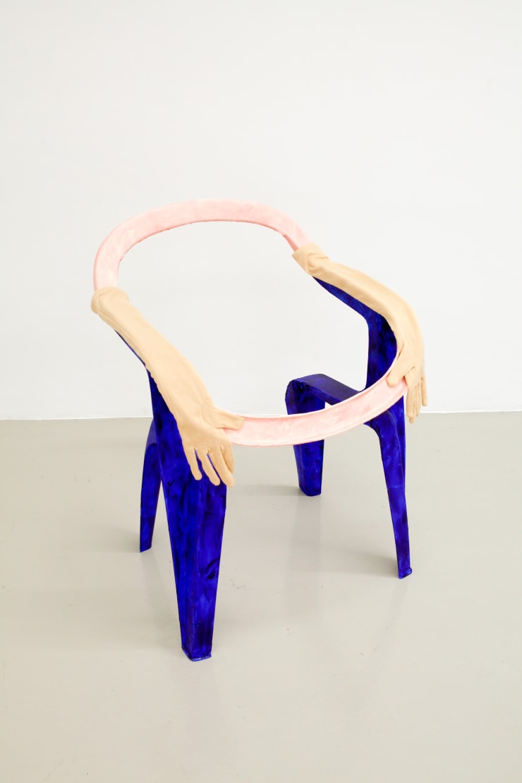 Lindsay Lawson Jean Dupont, 2018 Garden chair, acrylic, gloves 81 x 57 x 60 cm 31 7/8 x 22 1/2 x 23 5/8 in