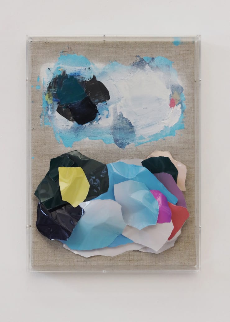 Kazuhito Tanaka Picture(s) #65, 2023 Acrylic and analog chromogenic print on canvas 34 x 25 x 6,8 cm 13 3/8 x 9 7/8 x 2 3/8 in