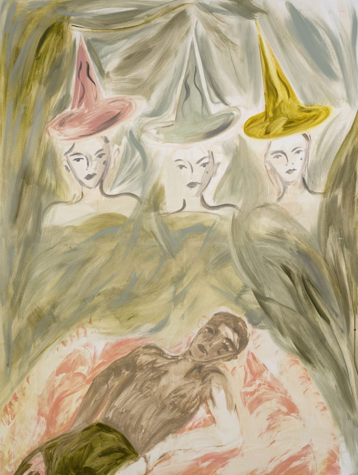 Faye Wei Wei A Birthday Party for Inna, 2019 oil on canvas 183 x 137 cm 72 1/8 x 54 in