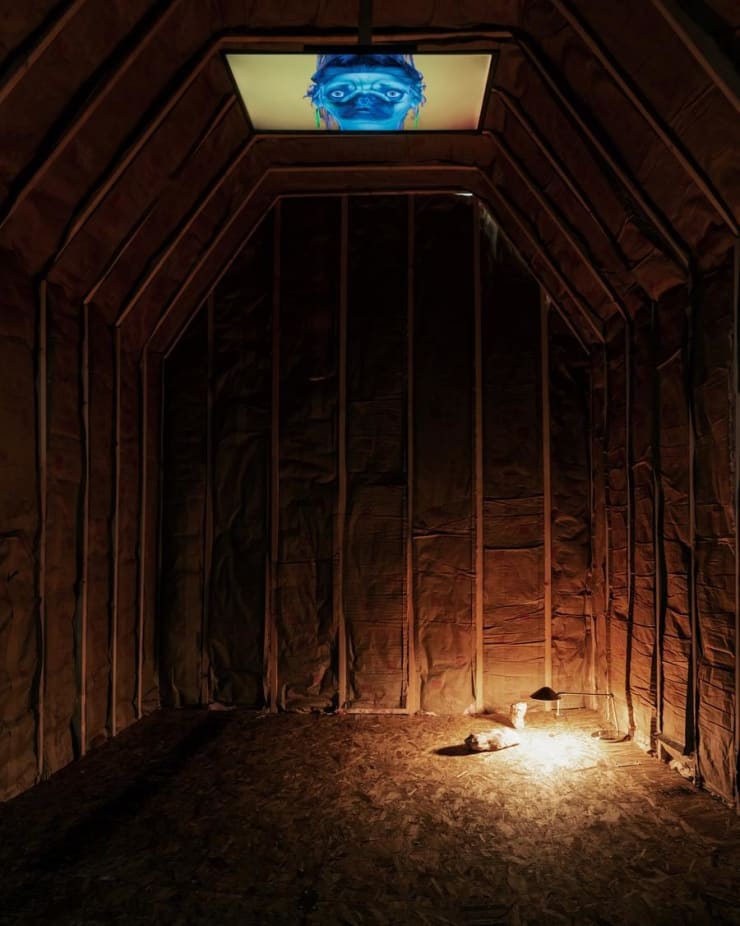 Catalina Ouyang Last Laugh, 2019 single channel video, site-specific installation plan site-specific installation dimension variable, video: 21min49s