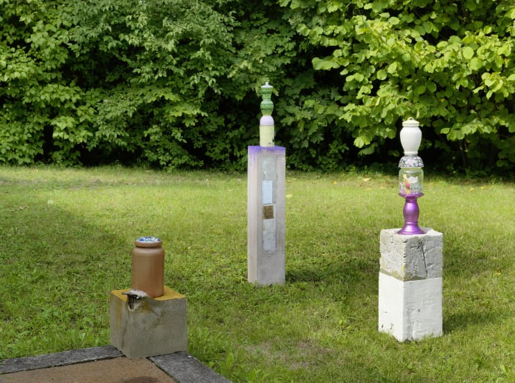 Sculpture Garden Installation view: Nana Mandl & Michael Vaccaro, 2019