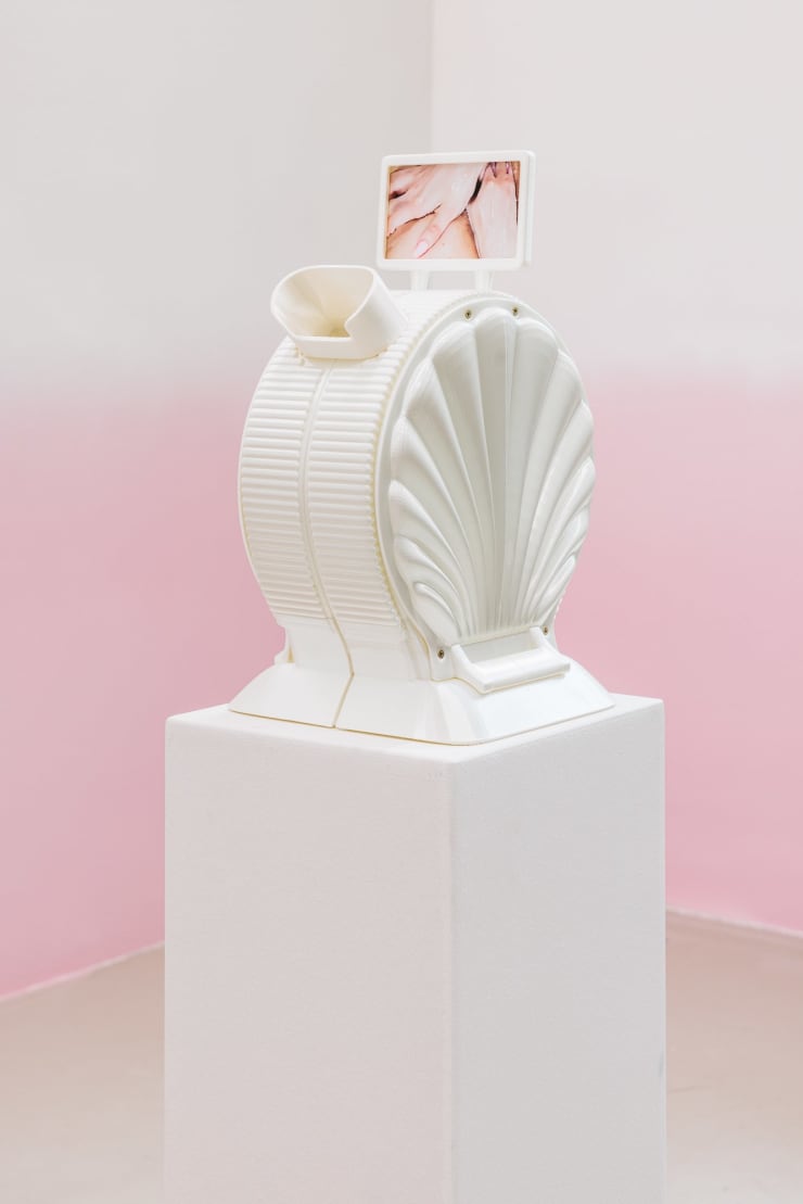 Arvida Byström Crushing, 2025 PLA plastic, plexi, pigment print, resin, glue 30 x 40 x 15 cm 11 3/4 x 15 3/4 x 5 7/8 in