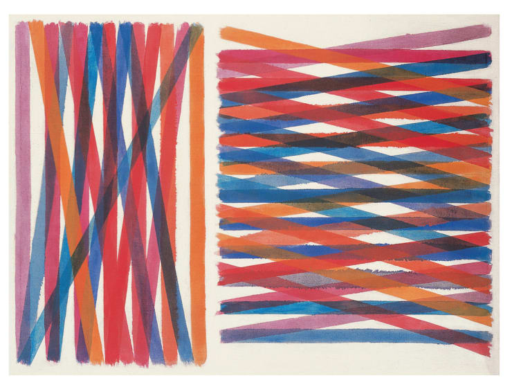 Piero Dorazio, Un paso deslumbrador, 1963, olio su tela, cm 95x128