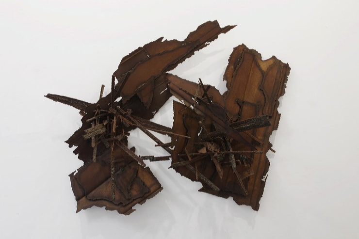 Pierluca, Aggressione 4 Firenze, 1959, ferro e rame, cm 140x170x43