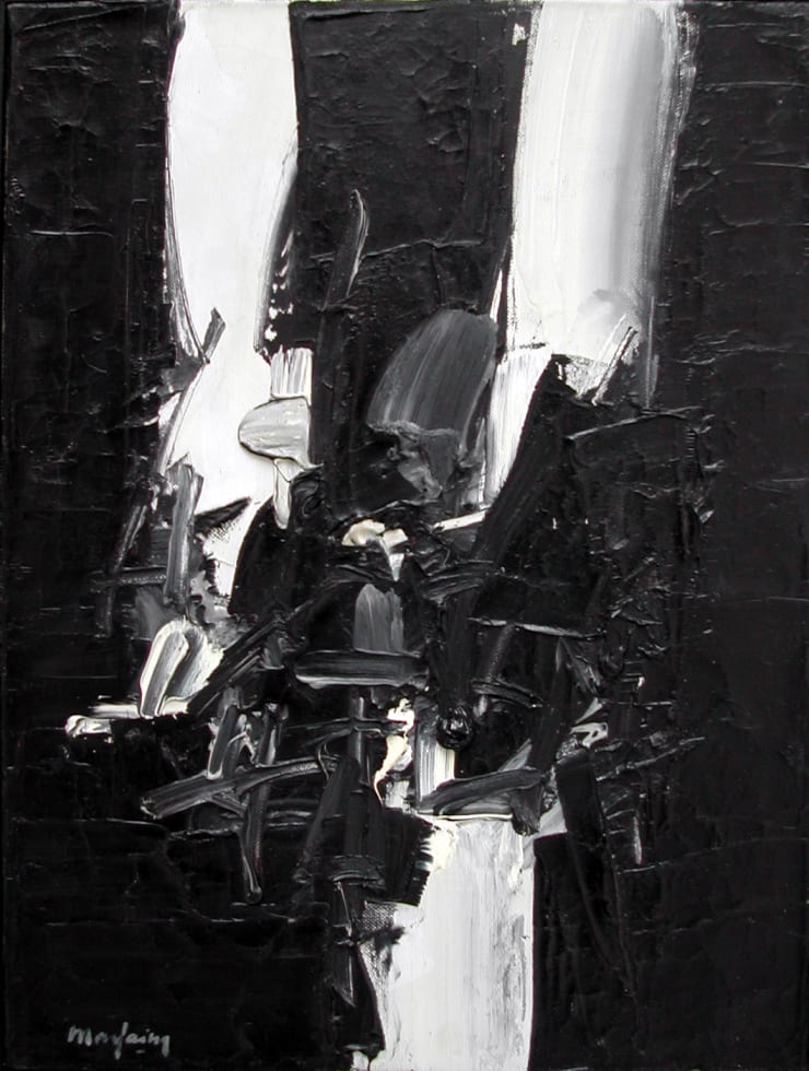 André Marfaing, septembre 66 - 24, 1966, olio su tela, cm 61 x 46