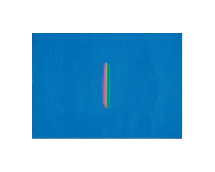 Max Bill, akzent durch gegensatzliche veränderungen aus dem blauen, 1958