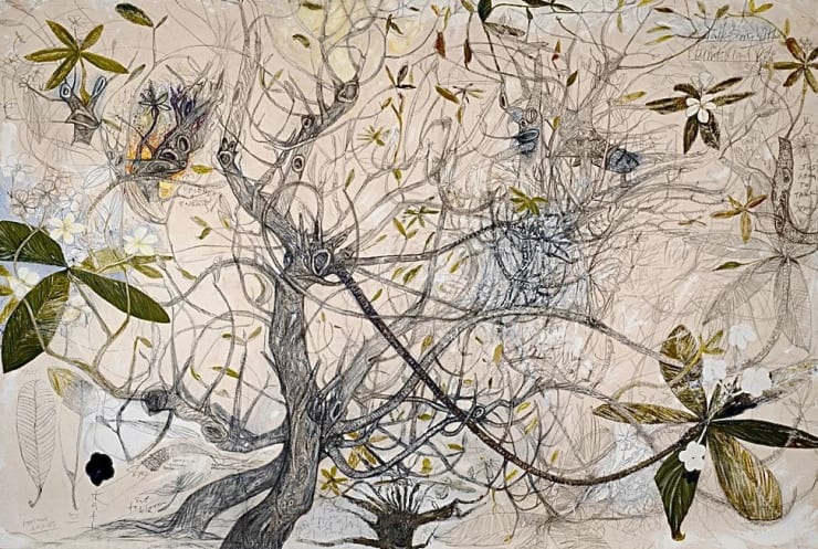 Mac James, Talk Story With A Plumeria Tree, 2007