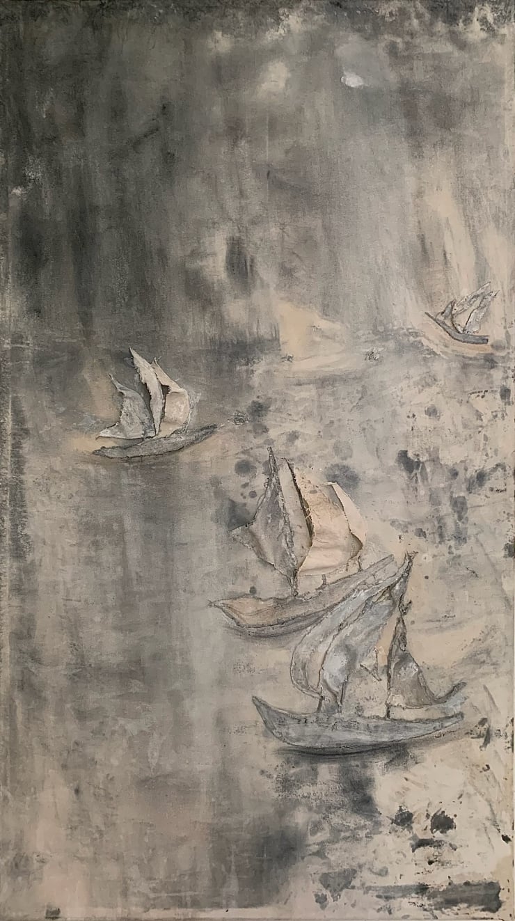 Mac James, Schooners’ Shearing The Blow To Face A Sudden Squall, 2020