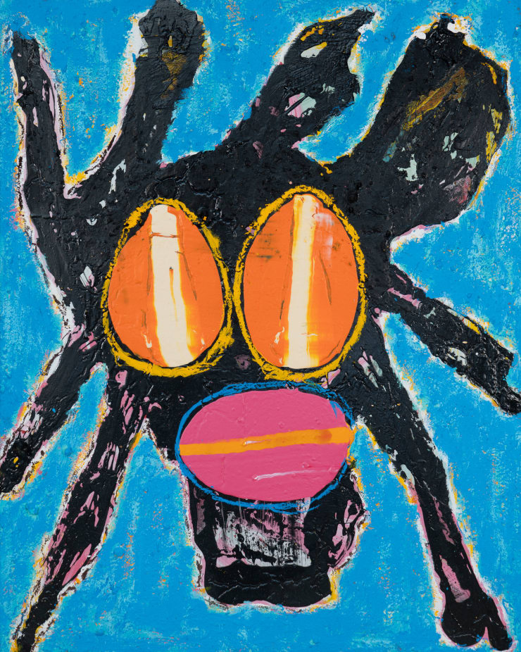 Jack Kabangu - Dark Face Painting (Sun and Snow), 2025