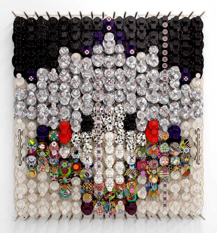 Jacob Hashimoto, I Am the Memory of Gravity, Quickly Erased, 2024