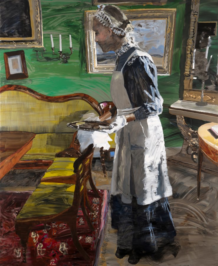 ERIKA ADAMSSON Olga, 2018 Oil on aluminium 136 x 112 cm / 53.5 x 44.1 inches