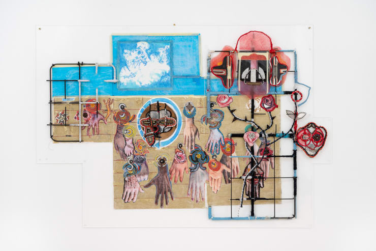 Anna Solal, Rosier et charnier de main, 2023