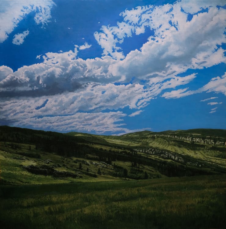 Don Pollack Big Horn Mountains, 2024 oil on canvas 48 x 48 inches