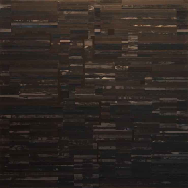 Scott Eakin BCS-153 Untitled Black Again, 2019 acrylic on panel 48 x 48 inches