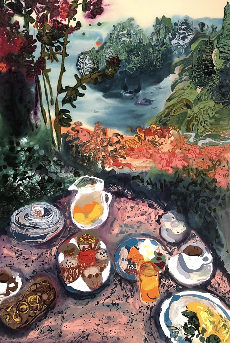 Lizbeth Mitty Picnic, 2020 acrylic on canvas 72 x 60 inches