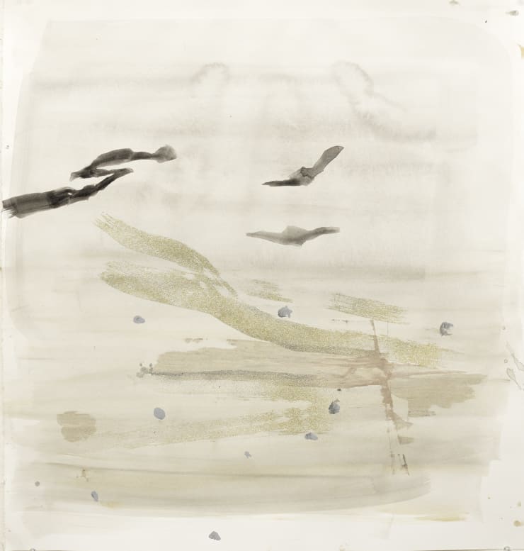 Deborah Dancy How Deep is the Ocean 8, 2024 acrylic, glitter on paper 28 x 26.5 inches