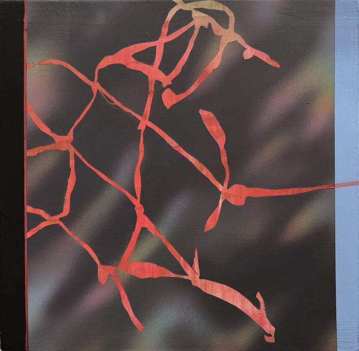 Benjamin Britton slipping-the-form, 2021 oil on panel 12 x 11.75 inches