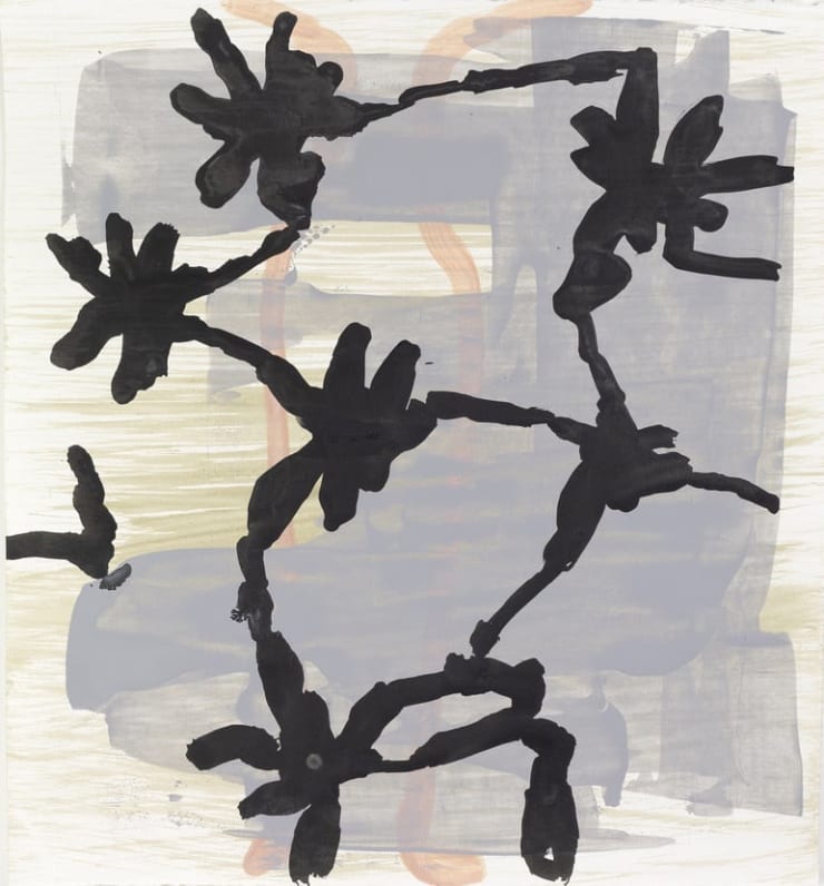 Deborah Dancy Cipher 10, 2021 acrylic on paper 15 x 13.75 inches