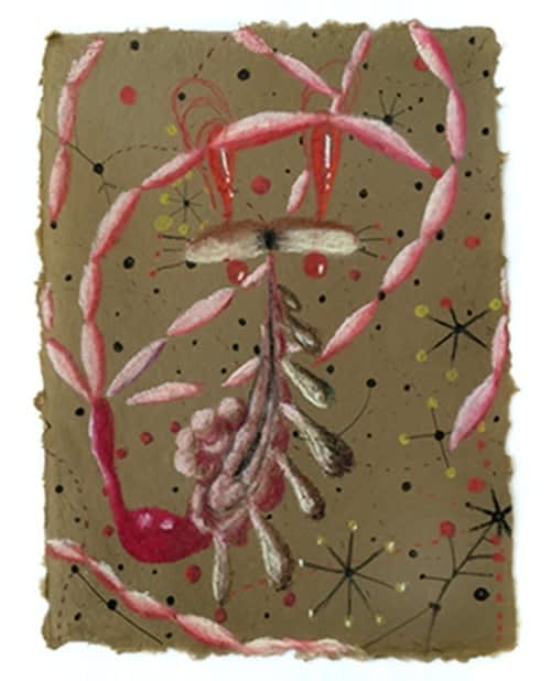 Mie Yim Quarantine Drawing #64, 2020 pastel on handmade paper 12 x 9 inches