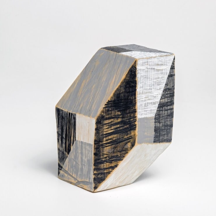 Clark Derbes Shape Shifter, 2020 carved, polychromed sugar maple 11 x 7 1/2 x6 inches