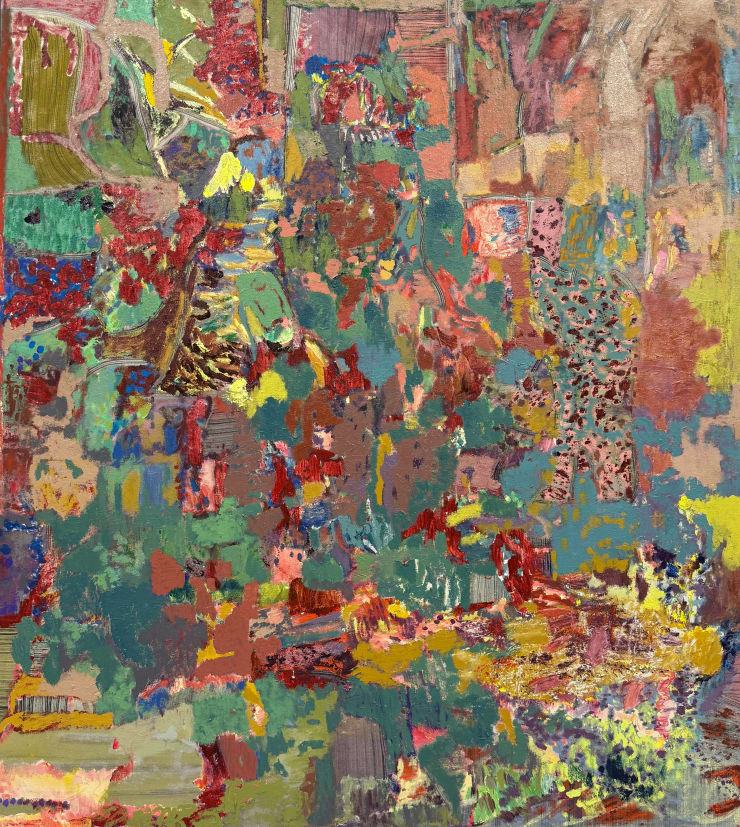 Kim Ouellette All is Life II, 2025 sumi ink, acrylic on canvas 60 x 54 inches