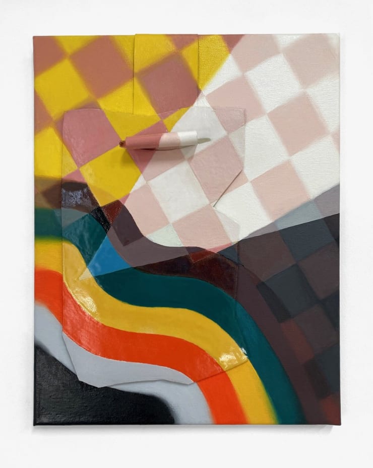 Michelle Carla Handel Tip, 2021 oil and glazed ceramic on canvas 11 x 14 inches