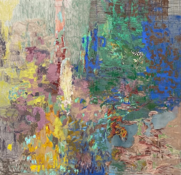 Kim Ouellette All is Life IV, 2025 sumi ink, acrylic on canvas 54 x 56 inches