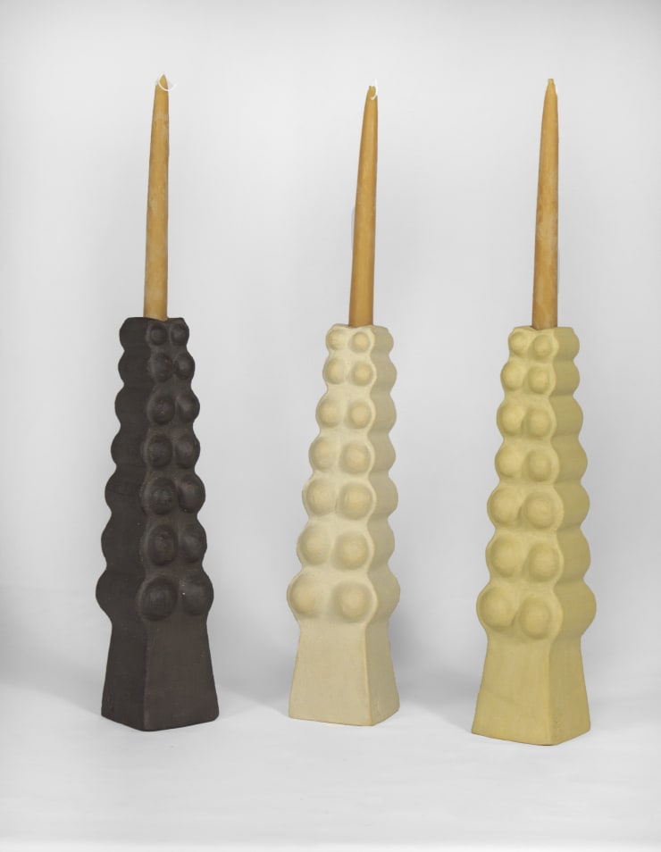 Andrea Clark Tree Seven stoneware objects