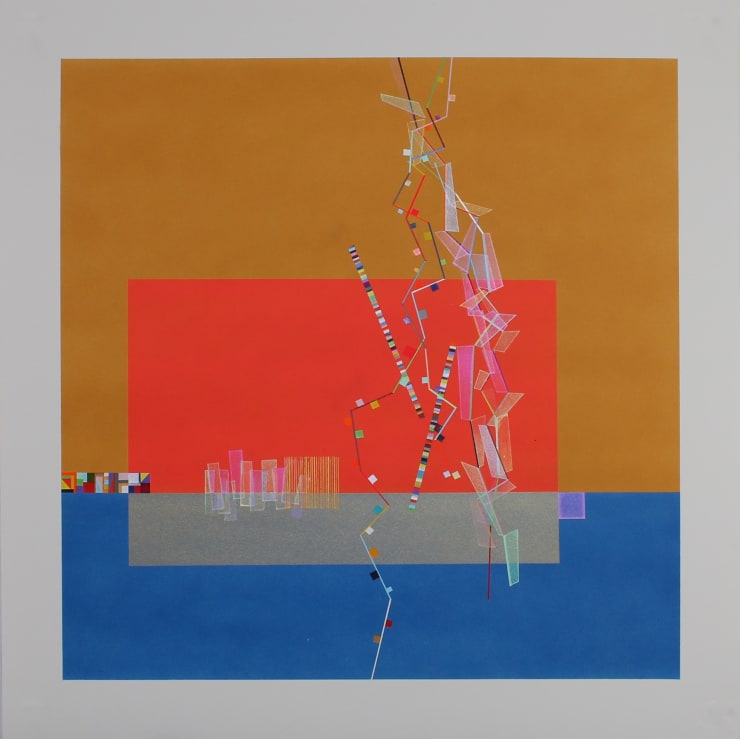 scott eakin WP 188, Buoy 28, 2025 acrylic, ink on paper 23 x 23 inches image