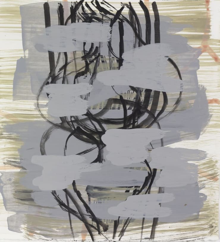 Deborah Dancy Cipher 20, 2021 acrylic on paper 15 x 13.75 inches