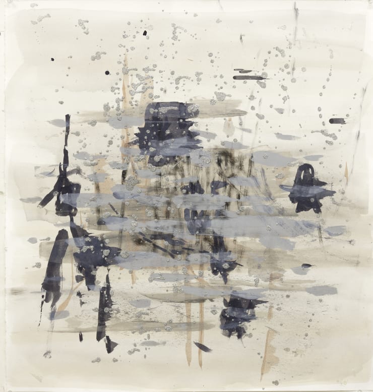 Deborah Dancy How Deep is the Ocean 10, 2024 acrylic, glitter on paper 28 x 26.5 inches