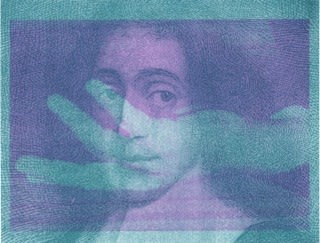 Brigitte Spiegeler God is by Nature Everywhere (Spinoza/MLK), 2024 Risography on acrylic 50 x 75 cm