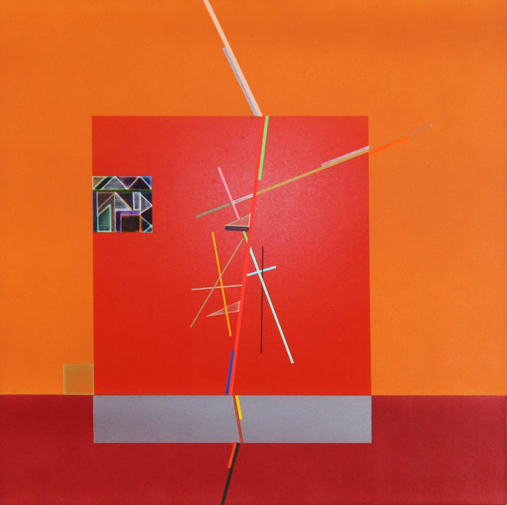 Scott Eakin Buoy BCS-229, 2024 acrylic on clay board 12 x 12 inches