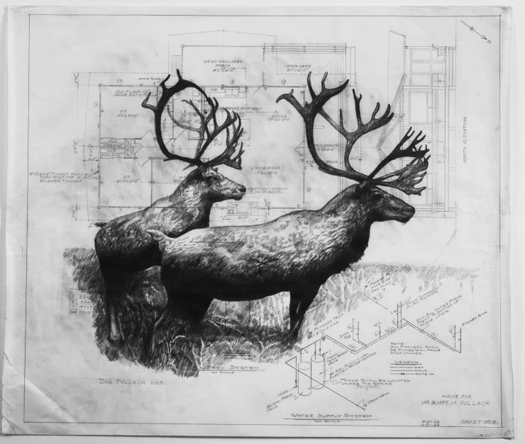 Don Pollack Measure of Tolerance, 2024 graphite on paper, artist made frame 29 x 32 inches