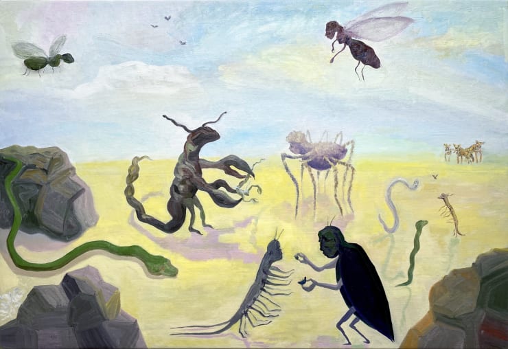 María Korol Bichos, 2023 Oil on linen 30 x 44 inches