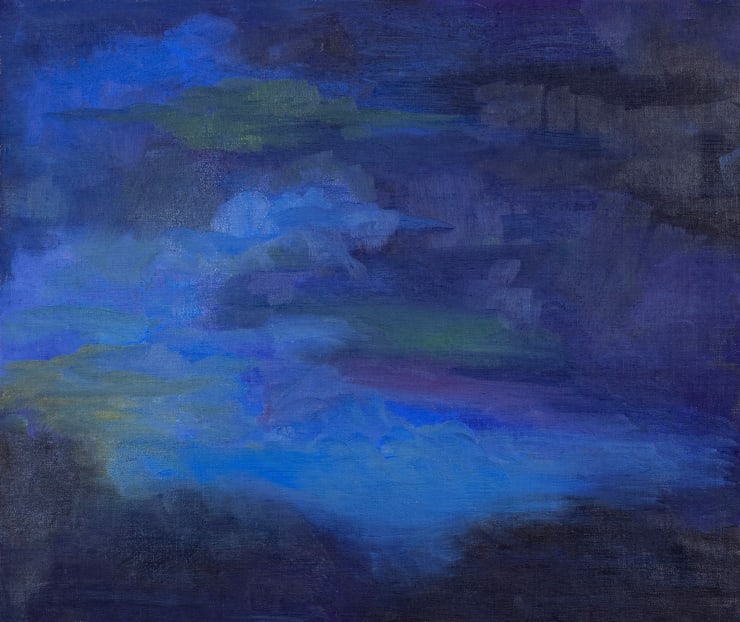 María Korol Camino cielo noche (Path Sky Night), 2023 Oil on linen 12 x 14.25 inches