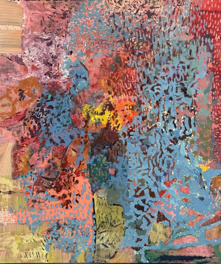 Kim Ouellette All is Life I, 2025 sumi ink, acrylic on canvas 54 x 46 inches