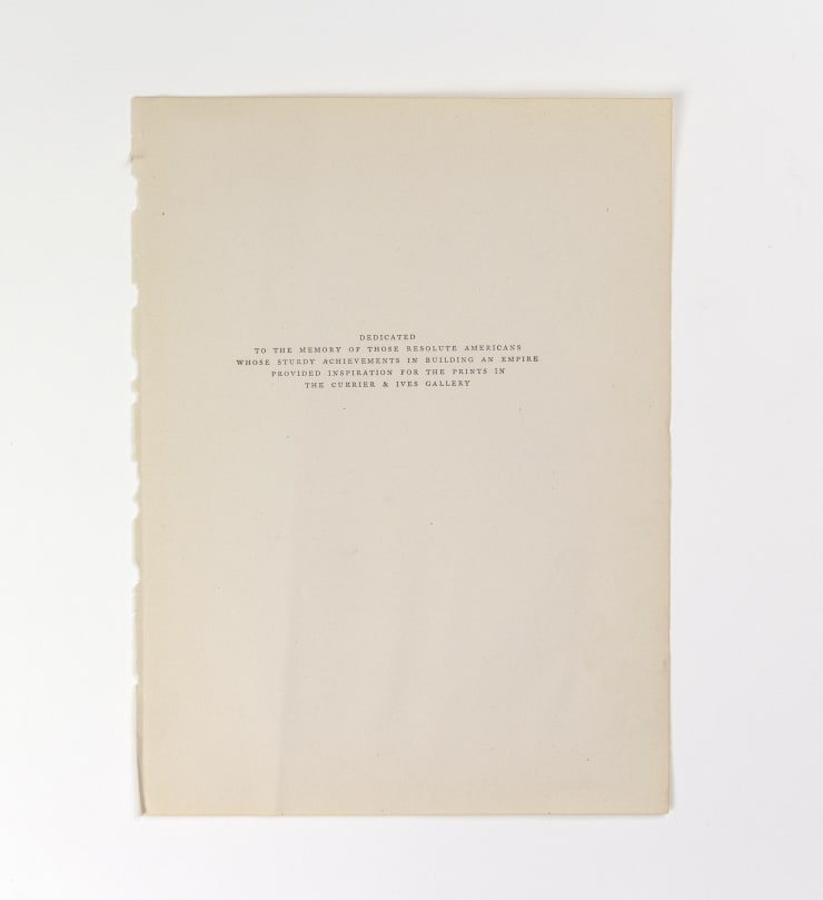 Deborah Dancy Preface, 2021 The Abridged Currier and Ives altered book, acrylic and glitter 11 7/8 x 9 7/8 inches